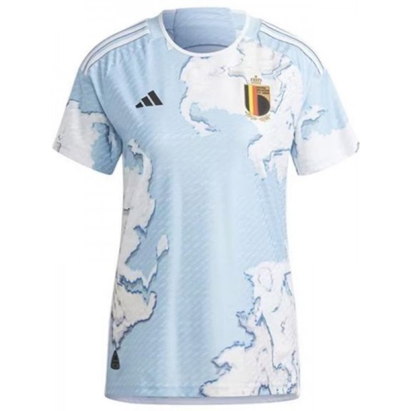 Belgium away female jersey soccer kit women's second sportswear football uniform tops sport shirt 2023